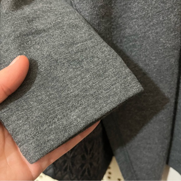 🌟Host Pick- L.L. Bean Open Front Hooded Cardigan Sweater Top w Pockets size M - Picture 7 of 10